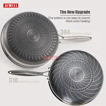 Stainless Steel Nonstick Frying Pan #5