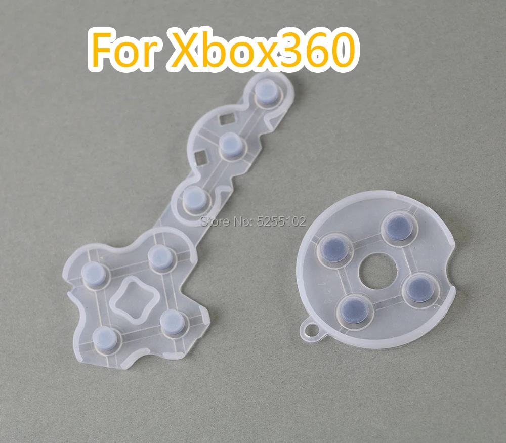 50sets Game Rubber Pad Controller Conductive Contact Pad for Microsoft for Xbox 360 Replacement Parts Handle Adhesive Soft