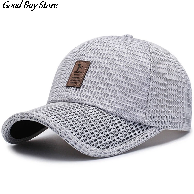 New Arrival Adult Unisex Mesh Baseball Caps Adjustable Cotton Breathable Comfortable Sunshade Sun Hat Snapback Caps Gorras