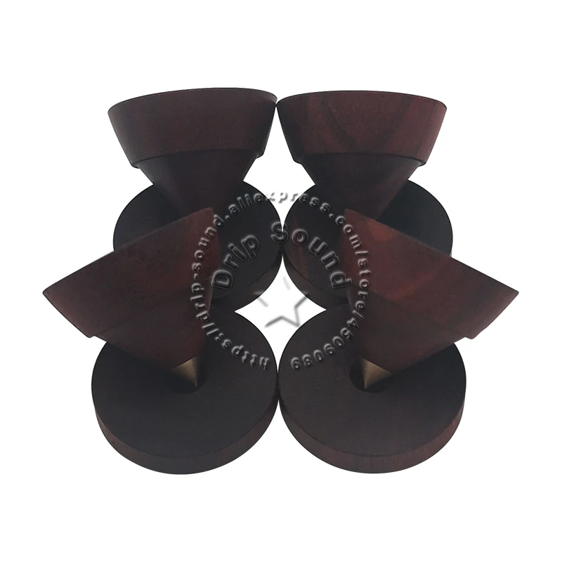 23mm Rosewood Speaker Cone Spike Pad Loudspeaker Box Amplifier Shockproof Stand Isolation Feet Base Pad #3