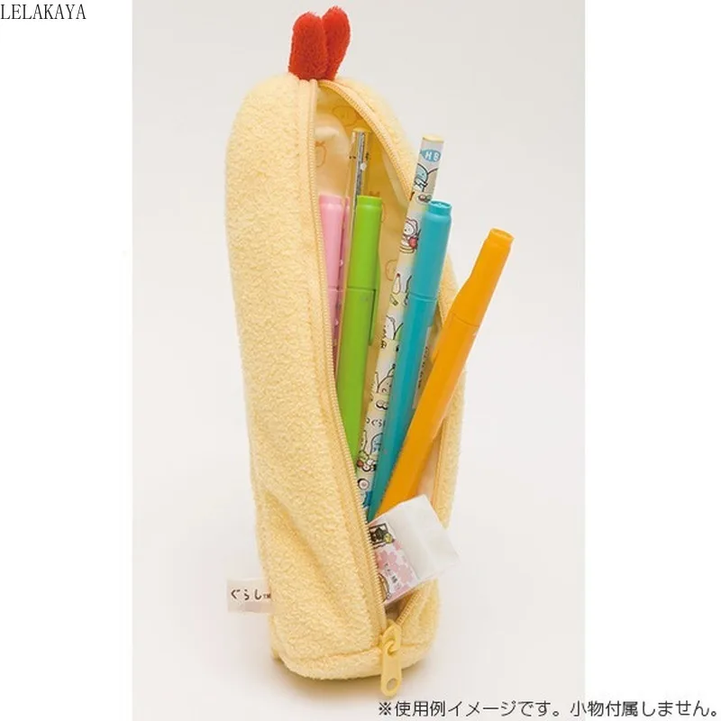 Japan Anime Corner Bio Cartoon Doll Long Fried Shrimp Sumikko Gurashi Telescopic Pencil Case Soft Stuffed Plush Toys Pen Holder