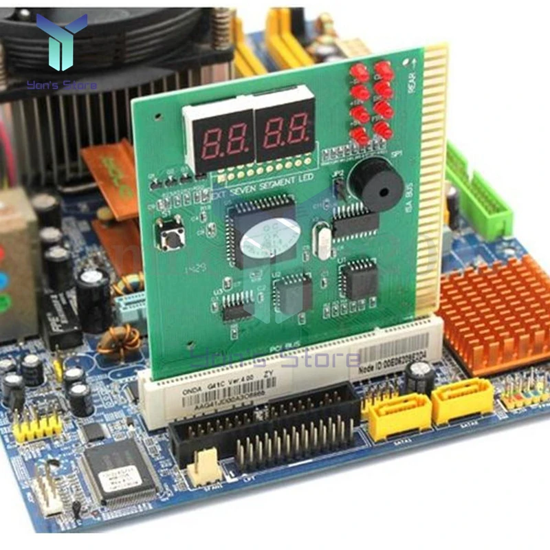 Imagem -04 - Dígitos Display Lcd Computador Analisador de Diagnóstico Pós Cartão Placa Placa-mãe Testador com Indicador Led para Isa Pci Bus Mian Placa 24