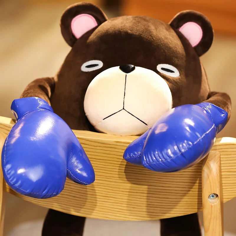 25/35/45cm Anime Jujutsu Kaisen Cosplay Bear New Hot Sale Plush Gojo Itadori Boxing Bear Punch Toy Fans Gifts Collection Props