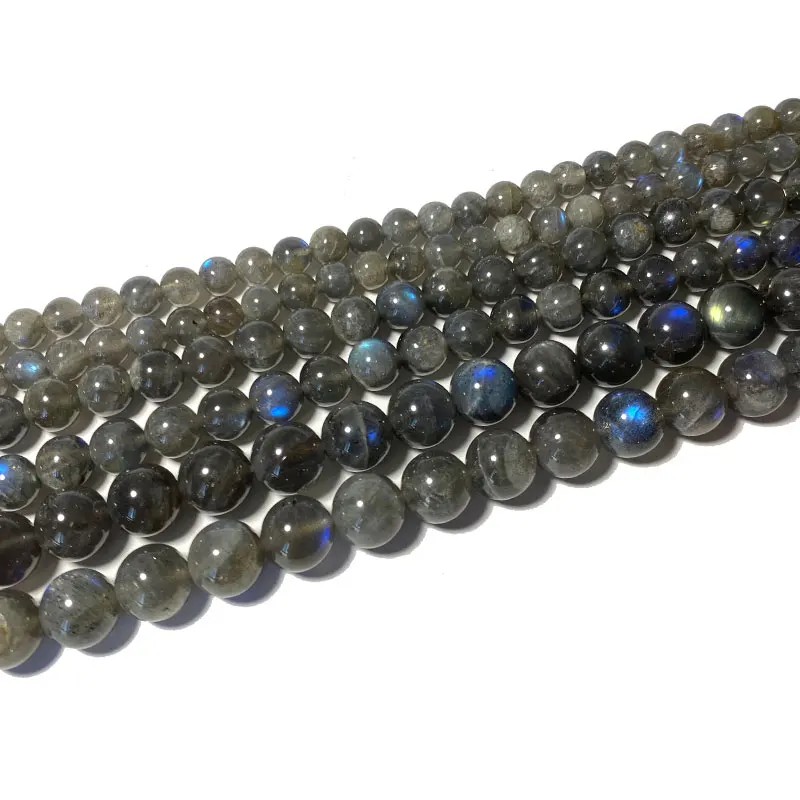 

Fine 100% Natural Stone AAA Blue Light Labradorite Round Gemstone Beads For Jewelry Making DIY Bracelet Necklace 6/8/10MM