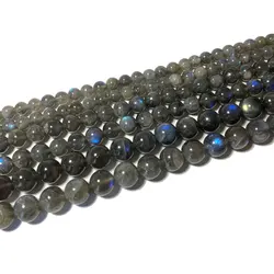 Fine 100% Natural Stone AAA Blue Light Labradorite Round Gemstone Beads For Jewelry Making DIY Bracelet Necklace 6/8/10MM