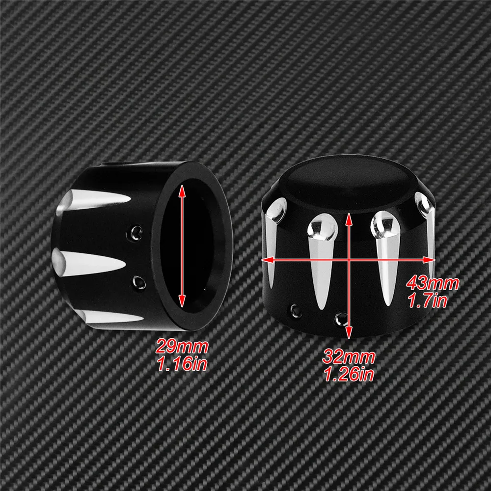 Motorcycle 29mm Front Axle Nut Cover Cap Bolt For Harley Sportster XL883 1200 Touring Wide Glide Dyna Fat Bob Softail Dyna VRSC