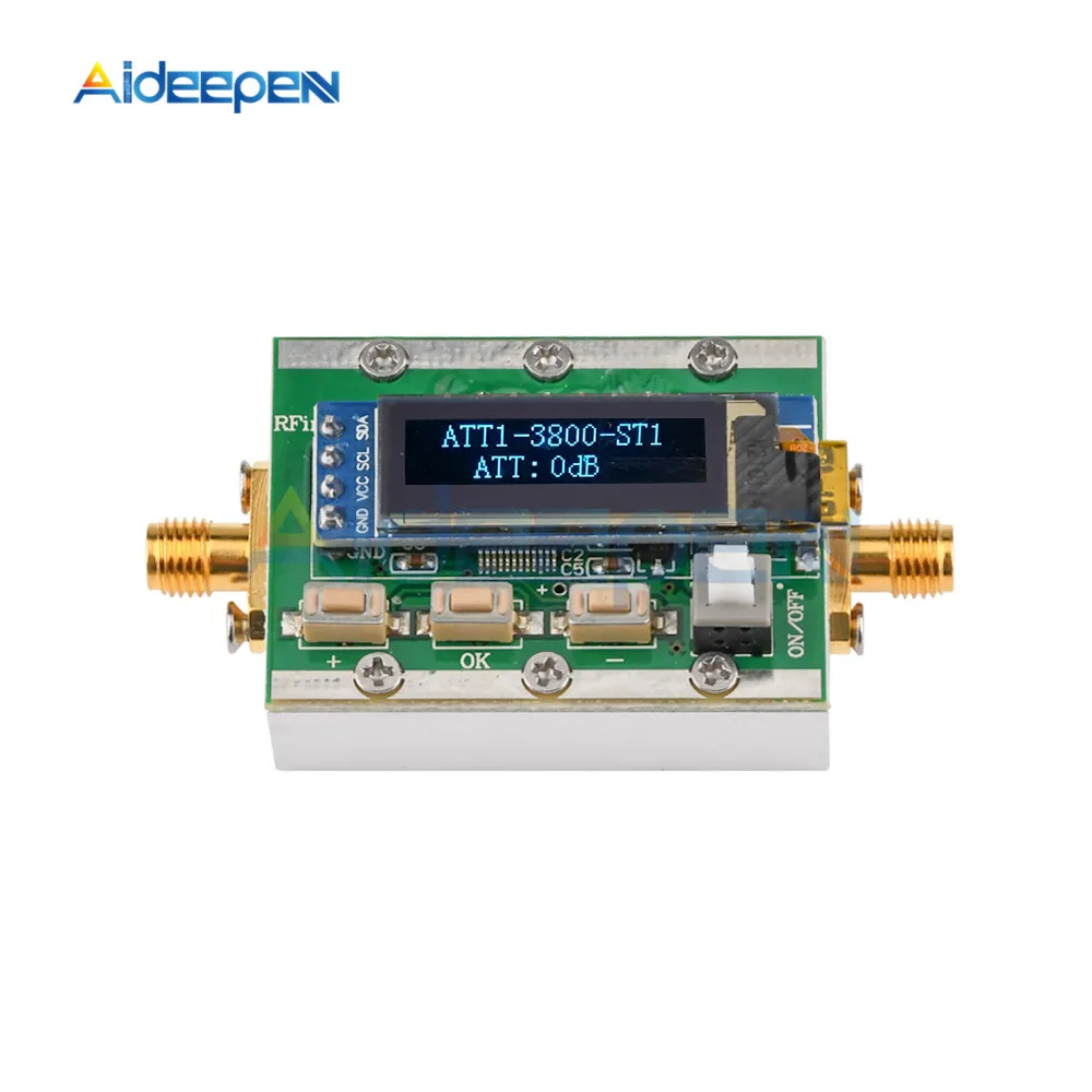 1MHZ-3800MHz Digital Programmable RF Attenuator Control 0-31dB Adjustable Step 1dB PC Controllable