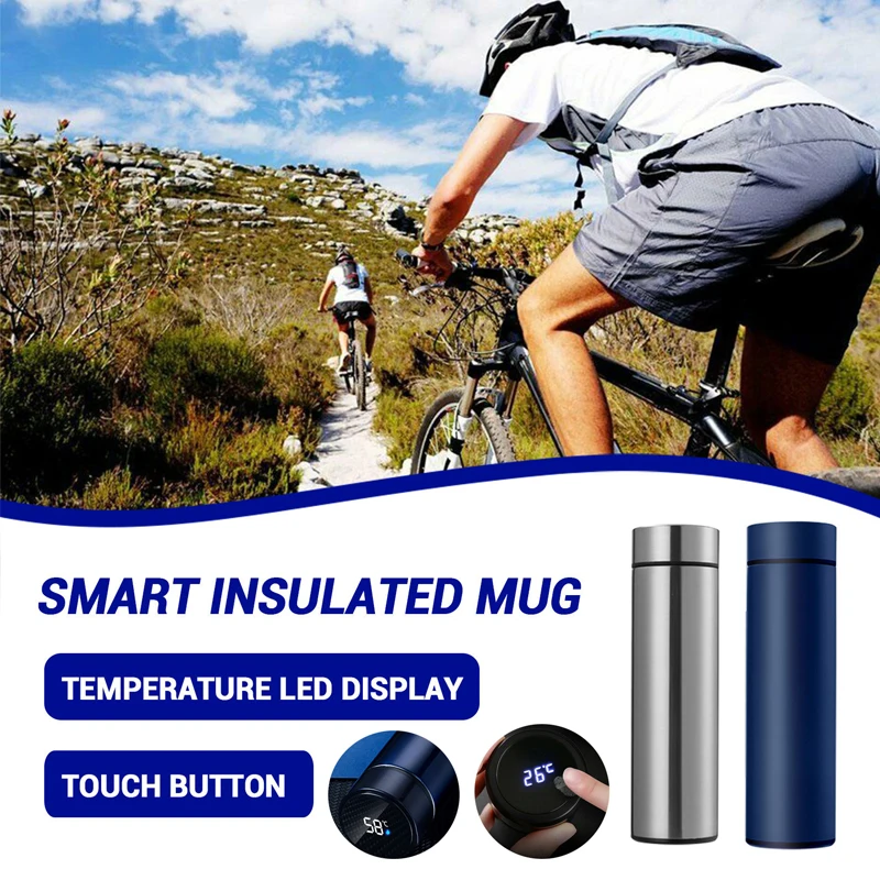 Bouteille isotherme intelligente en acier inoxydable, bouilloire, écran LCD, affichage de la température, thermos, tasse de voyage, lien VIP