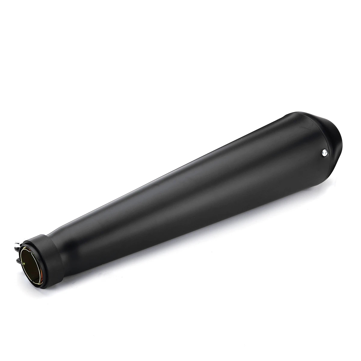 Motorcycle Cafe Racer Exhaust Pipe with Sliding Bracket Matte Black Silver Exhaust System Muffler Tip Universal image 3