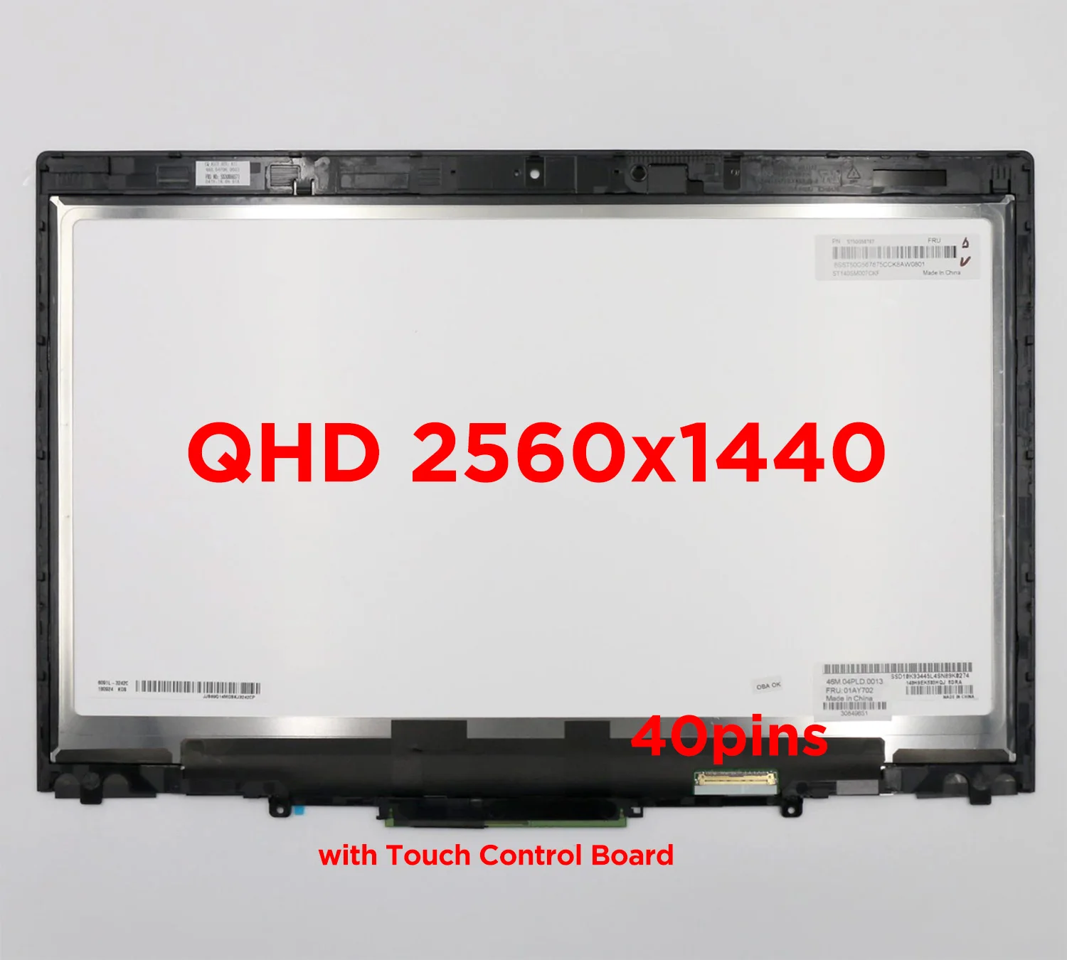 LCD Touch Screen Digitizer Montage für Lenovo ThinkPad X1 Yoga 20FQ 20FR 1st Gen Laptop LED Display Ersatz 01AY702 00UR191