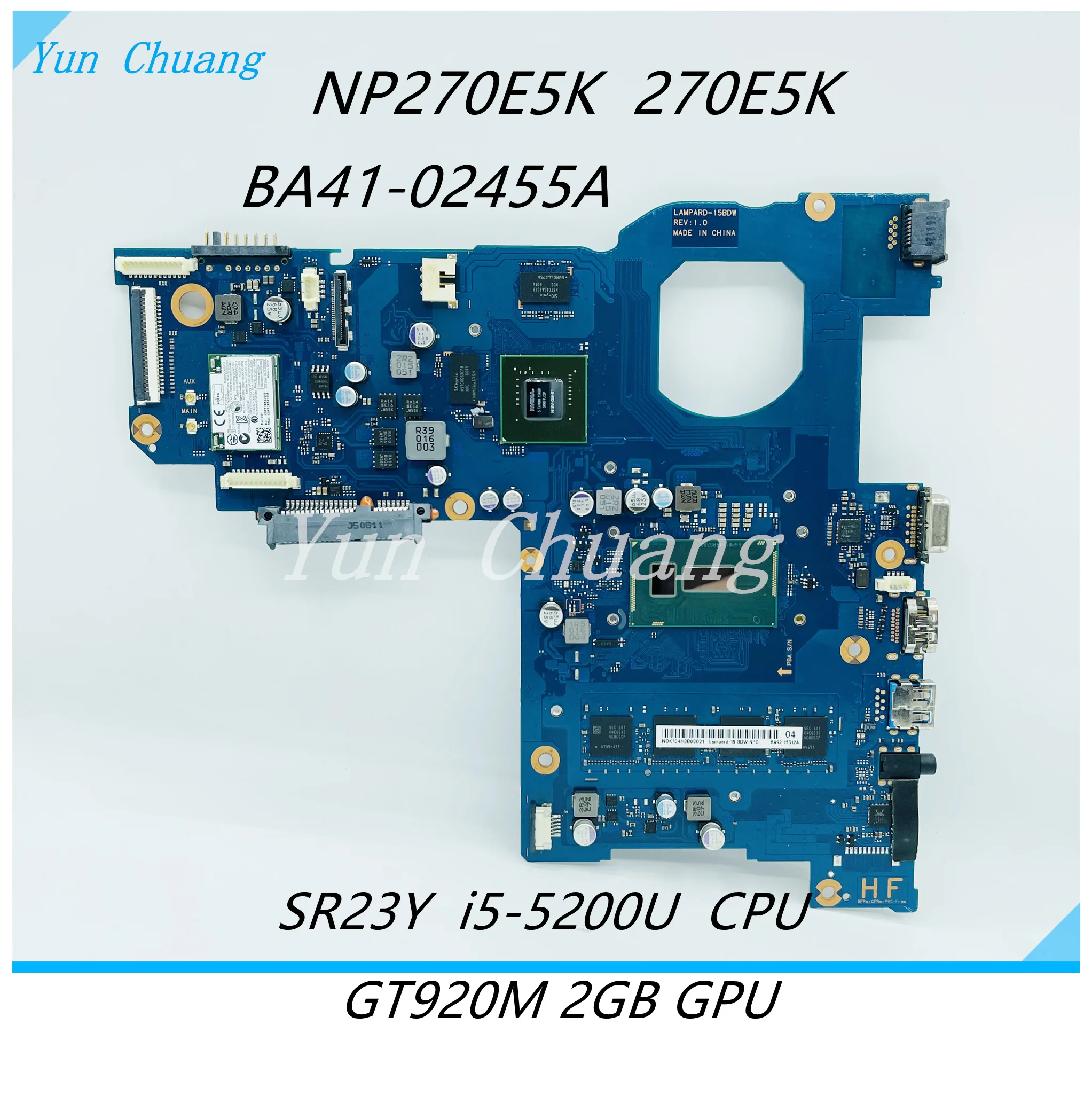 

BA92-15512B BA92-15512A для SAMSUNG NP270E5K 270E5K, материнская плата для ноутбука с зеркальным процессором GT920M, материнская плата с графическим процессором