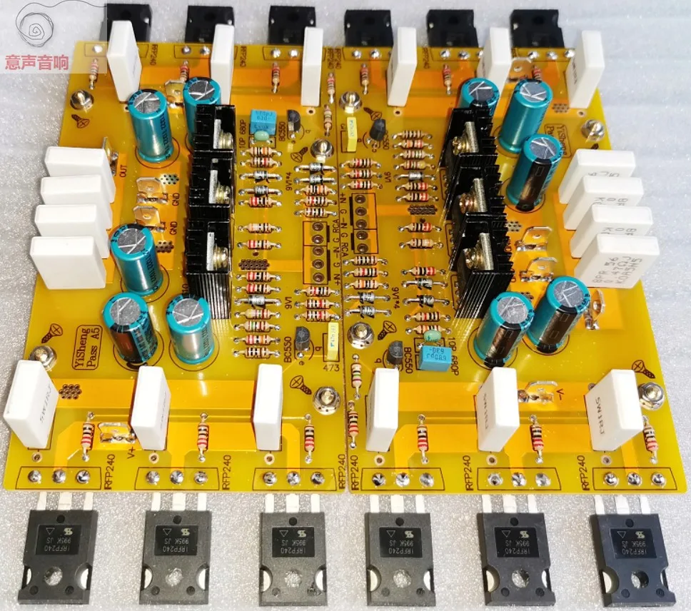 

PASS A5 single-ended Class A power amplifier board / with balanced input and unbalanced input / (a set of 2 sheets)