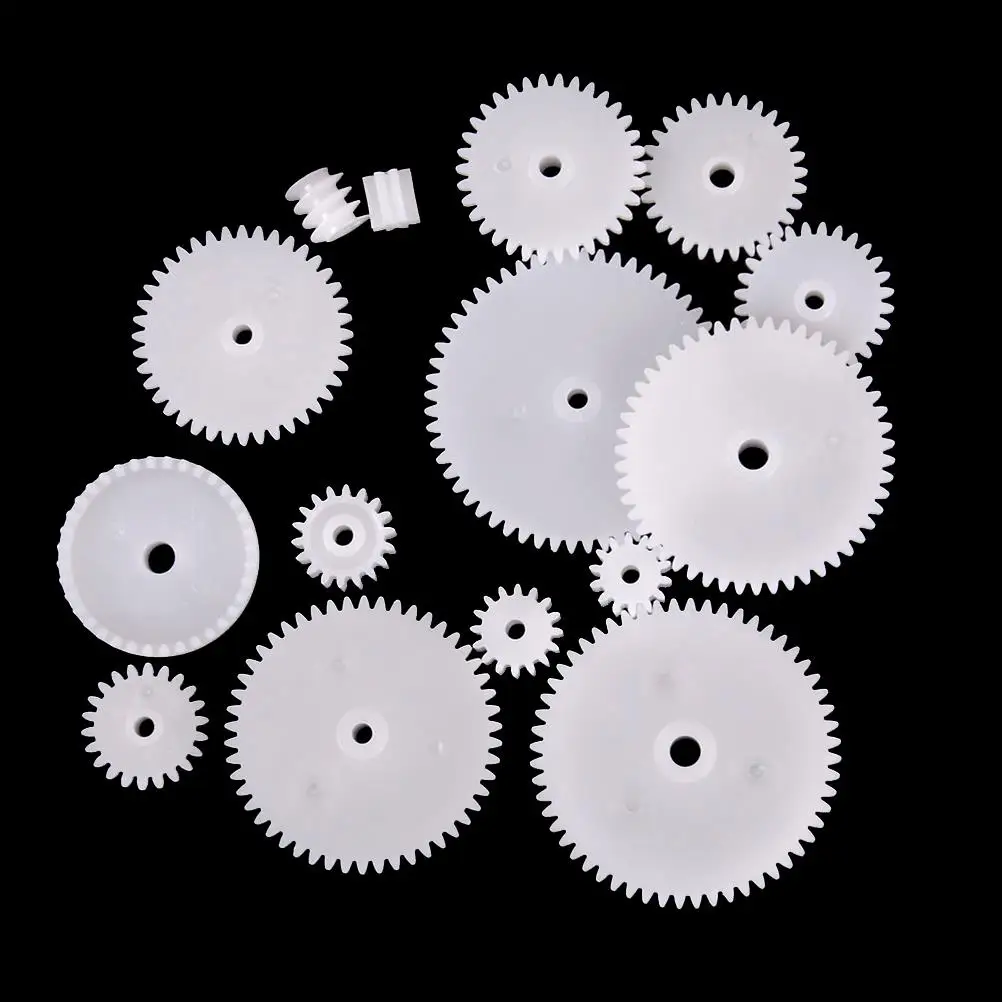 58 Styles Toothed Wheels WSFS Gears Plastic All Module 0.5 Robot Parts DIY 58Pcs