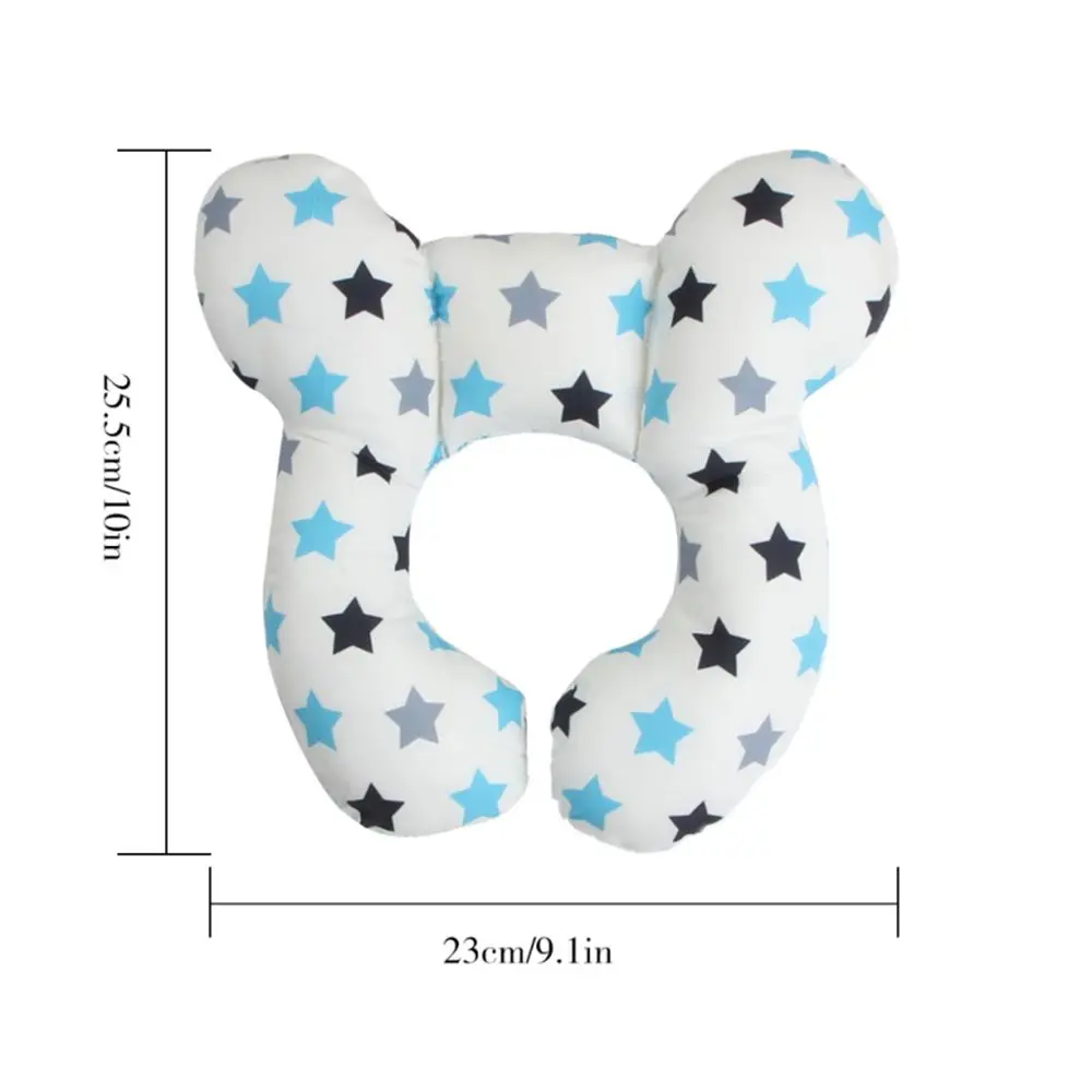 Security Cartoon Anti-roll When Sleeping Neck Support Infant Stroller U-shaped Cushion Baby Pillow Car Seat Headrest