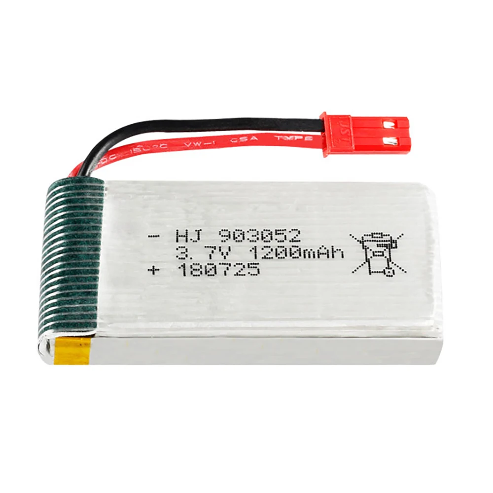 2pcs/Lot 3.7V 1200mah Lipo Battery 903052 Battery For HQ859B HQ898B H11D H11C T64 T04 T05 F28 F29 T56 T57 RC Drone Parts