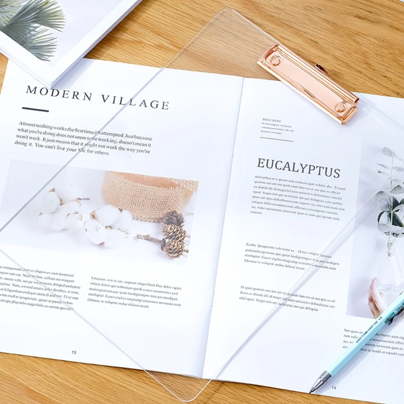 F3MA Đa Năng Araylic A4 Tập Tin Kẹp Hồ Sơ Thẳng Đứng Kẹp Hồ Sơ Với Kim Loại Trang Kẹp Công Suất Lớn Bền Di Động