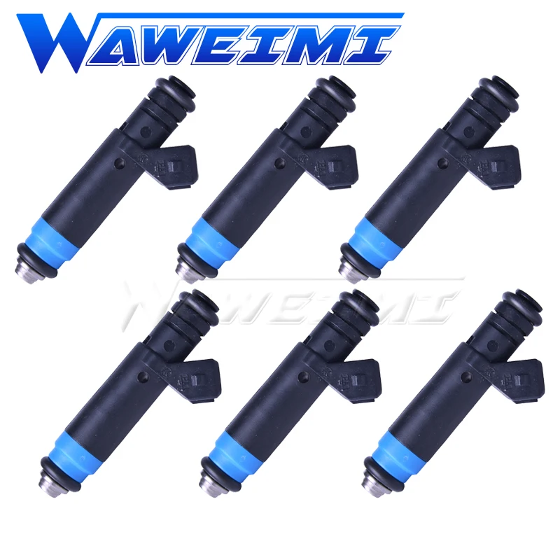 WAWEIMI Brand New 6x Fuel Injector OE FI114992 Flow 1500cc For V8 LT1 LS1 LS6 110324 109991 FI114991 With EV1 Connector