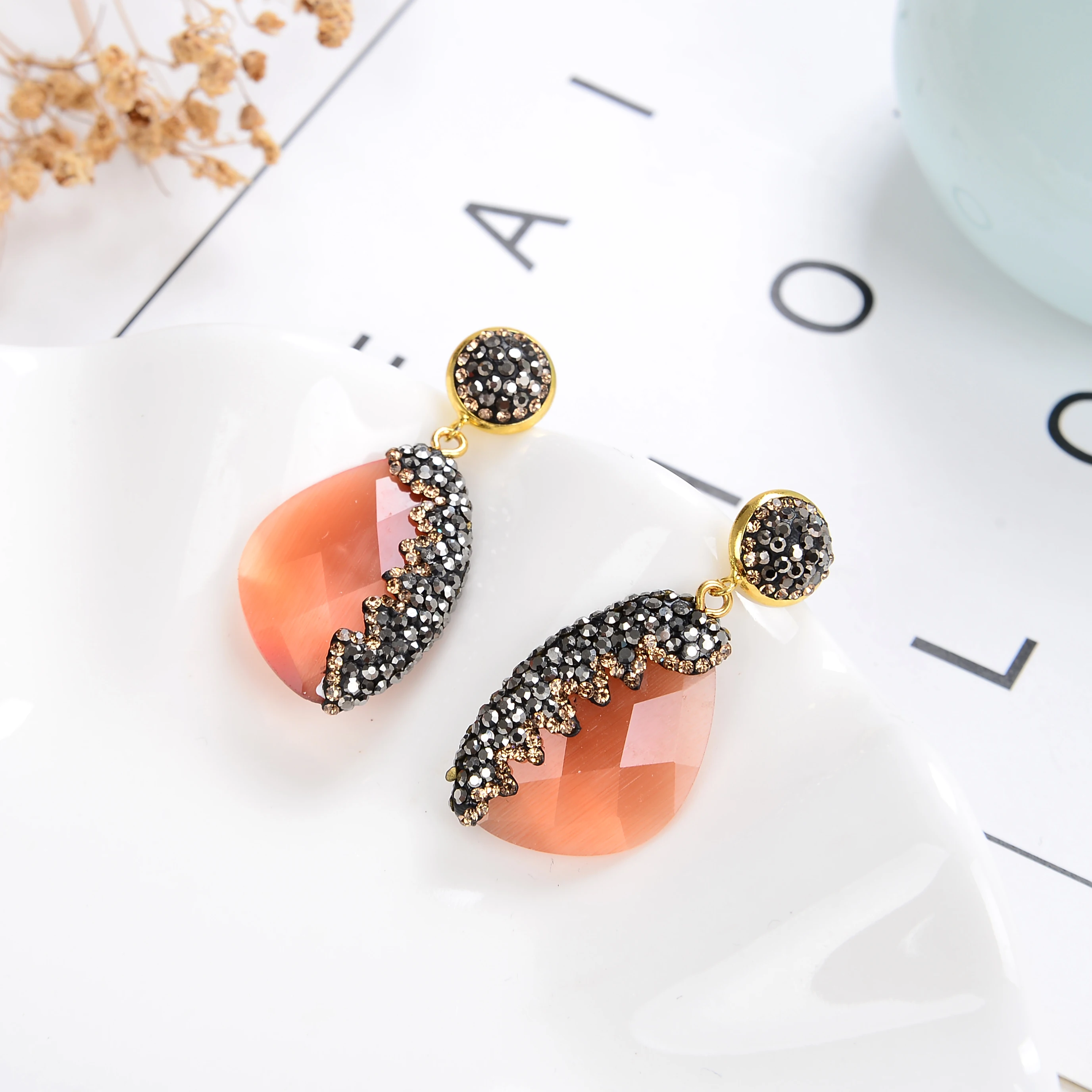 11 Style Luxury Geometric Drop Earrings For Women Girls 2020 Charm Rhinestone Dangle Earring Ladies Wedding Jewelry Gifts image 2