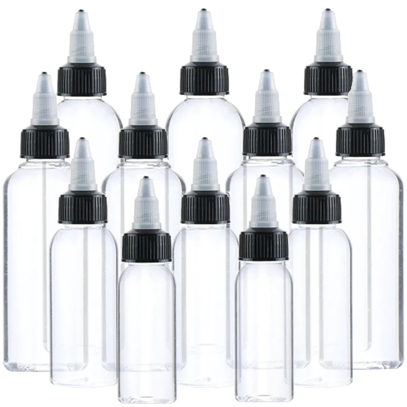 50Pcs 30ml 50ml 60ml 100ml 120ml Unicorn Bottles PET Plastic E Liquid Bottle With Twist Off Caps Dropper Bottles