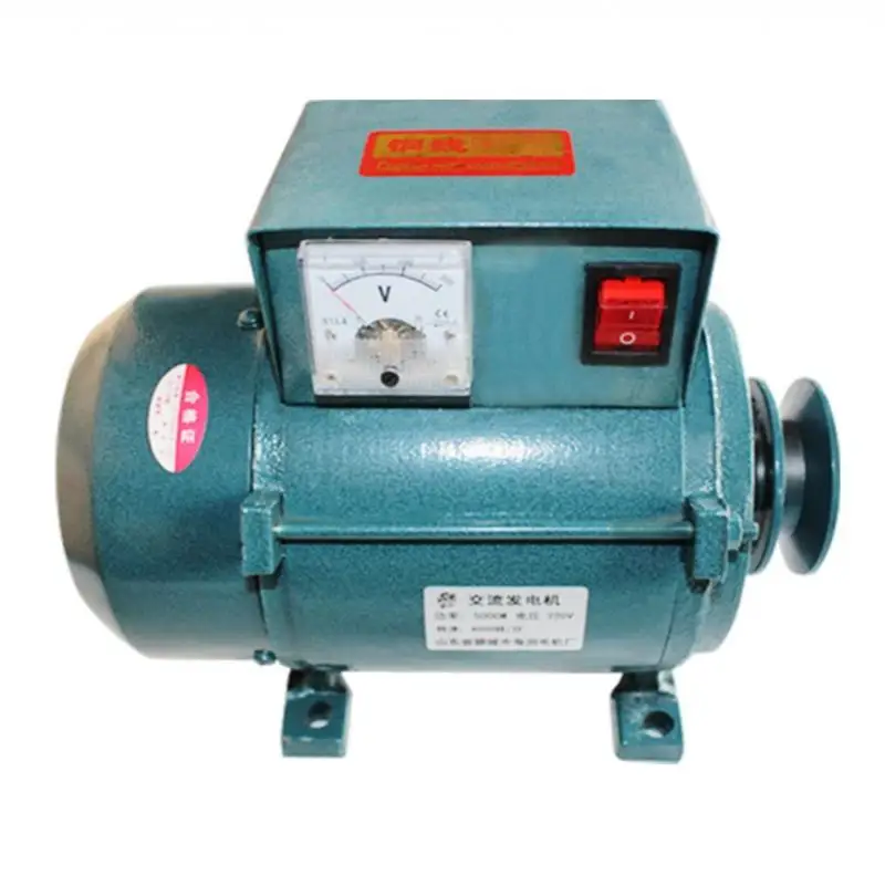 220V High-Power Small Generator Household Lighting Permanent Magnet Brushless Supercharger Thin Copper Wire Core
