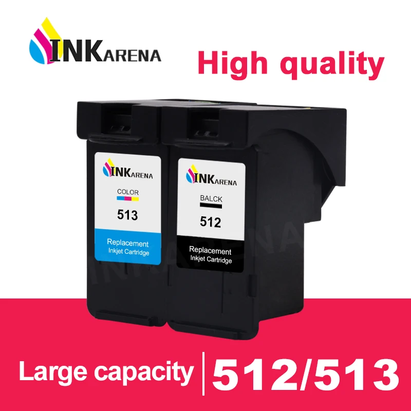 INKARENA PG512 CL513 CL-513 PG-512 1 Set Ink Cartridges For Canon Pixma MP230 MP250 MP240 MP270 MP480 MX350 IP2700 Printer