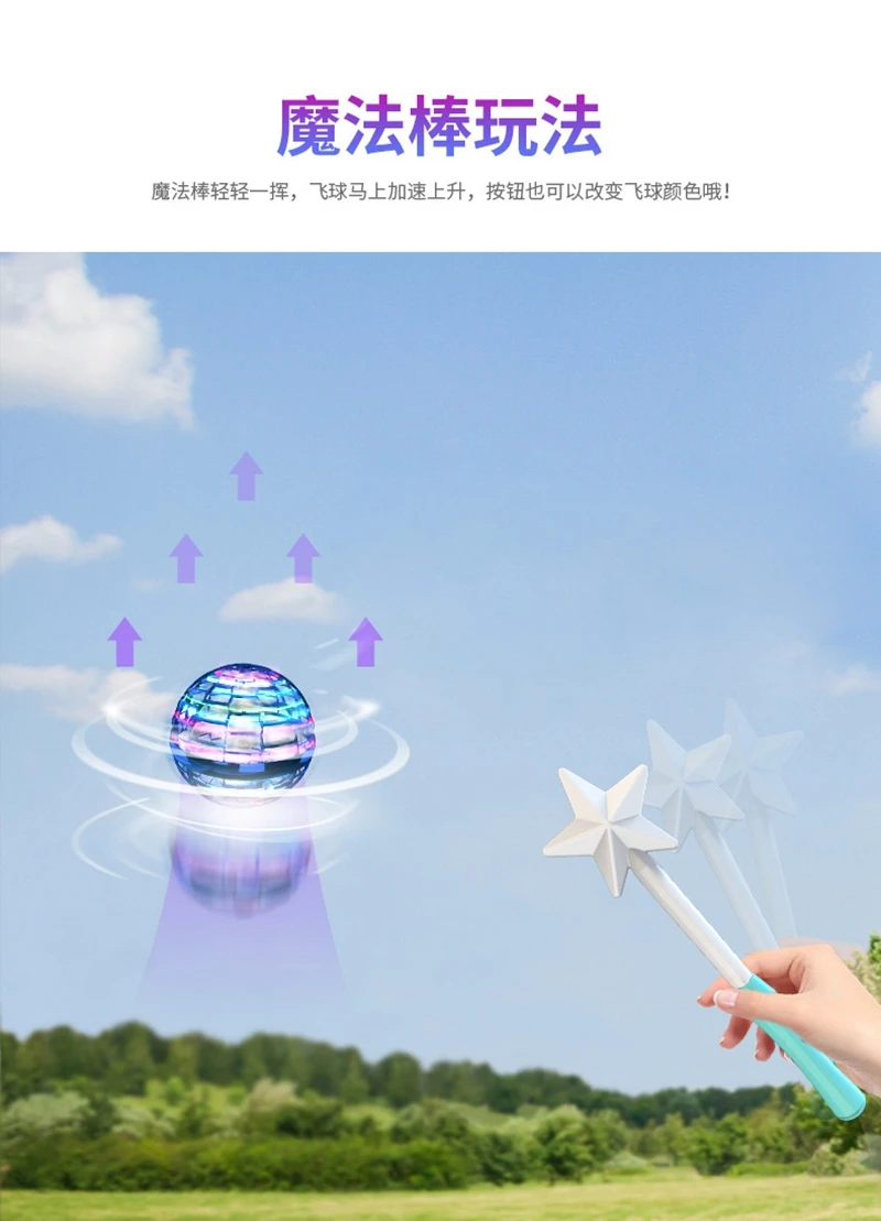 Flying Ball Boomerang Spinner Flyorb Fly Orb Magic Ball Drone Toys Kids Children Birthday Christmas Gift