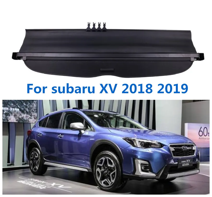 Car Rear Trunk Cargo Cover Security Shield Screen shade Fits For subaru XV 2018 2019