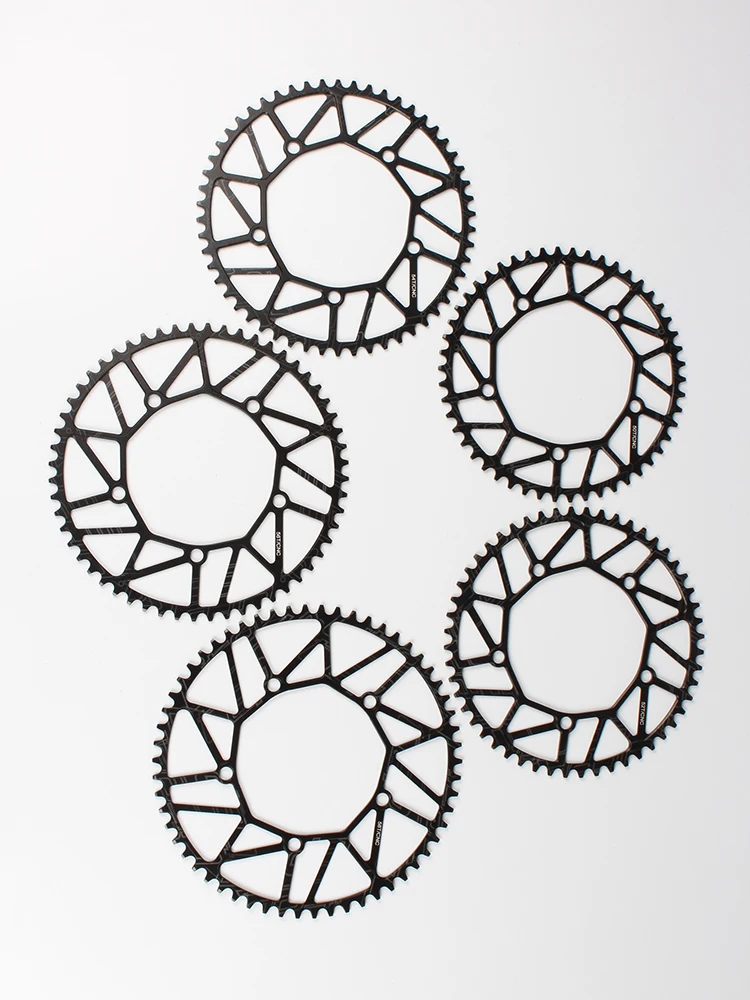 AliExpress NONE Litepro Round Narrow Wide Teeth Foldable Small Wheel Bicycle Crankset AL7075 CNC 50T 52T 54T 56T 58T Folding Bike Chainwheelset