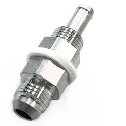 8AN Male Flare Bulkhead To 3/8 Hose Barb Fuel Tank Fitting