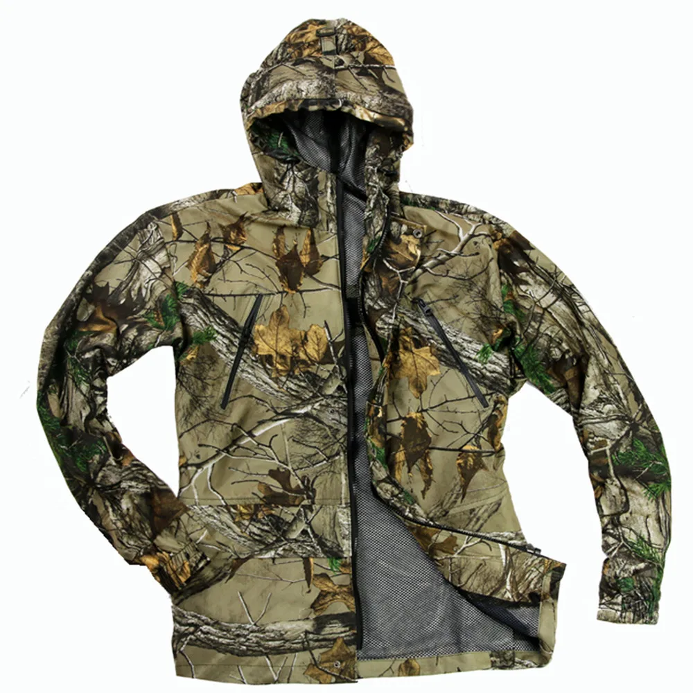 Waterproof Noise Resistant Professional Hunting Fishing Clothes Breathable Jungle Photography Bird-Watching Hiking Climbing Suit