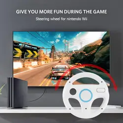 New Durable Plastic Steering Wheel For Nintend For Wii For Mario Kart Racing Games Remote Controller Console Drop Shipping