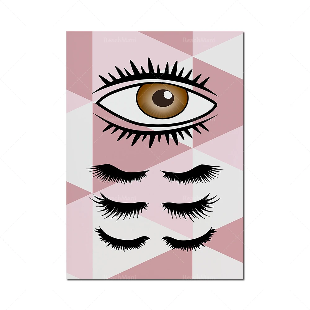 Beauty Room Print | Eyelash Dressing Area Wall Art | Contemporary Poster Decoration