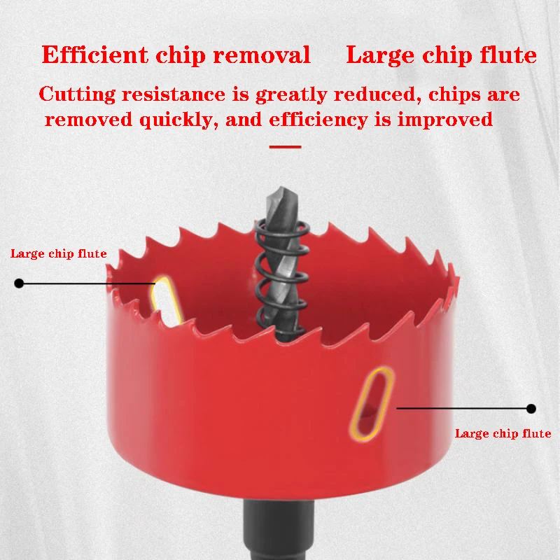 Diametro 16-40mm punta da trapano sega a tazza Twist Drill Bit s Cutter Power fori in metallo Kit di perforazione strumento di carpenteria apri fori bimetallici