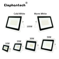 Led Flood Light 10W 20W 30W 50W 100W Floodlight Outdoor Wall Reflector Garden Square Spotlight IP68 Waterproof Outdoor Lighting