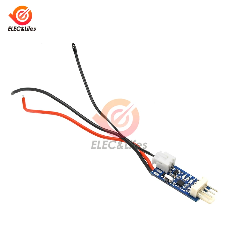 DC 5V/12V Micro PWM PC Fan Temperature Control Denoised Speed Governor 4-Wire Motor Speed controller 10CM black tip probe 120°C