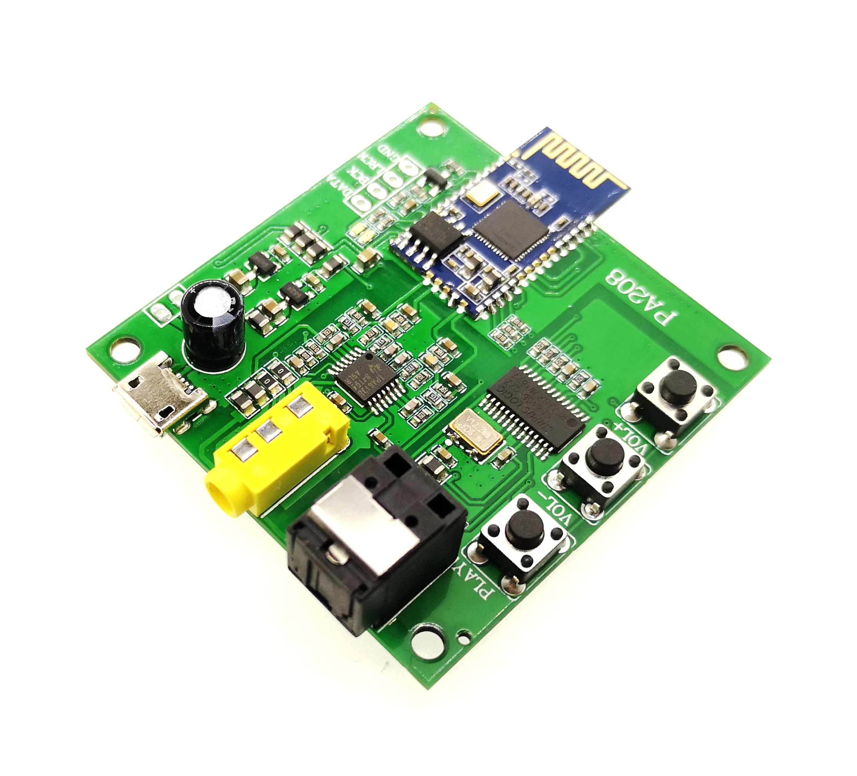 

High Pass DIY Lossless Bluetooth 5.0 Hifi Audio Receiving Module QCC3003 Optical Fiber Analog I2S