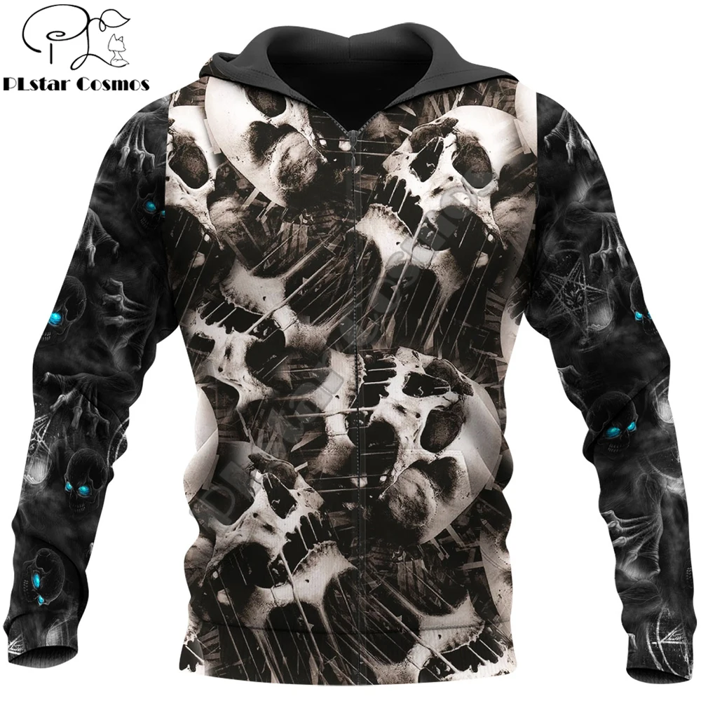 

Horror Skull 3D All Over Printed Mens Autumn Hoodie Sweatshirt Unisex Streetwear Casual Zip Jacket Halloween Pullover KJ659