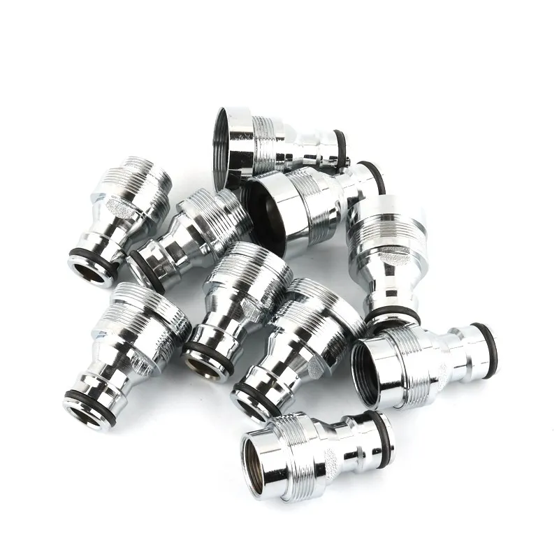 1pc Stainless steel Kitchen Tap Pipe Hose Connector Adapter Fitting Quick Garden Connectors M16 18 20 22 24 28  Accessories