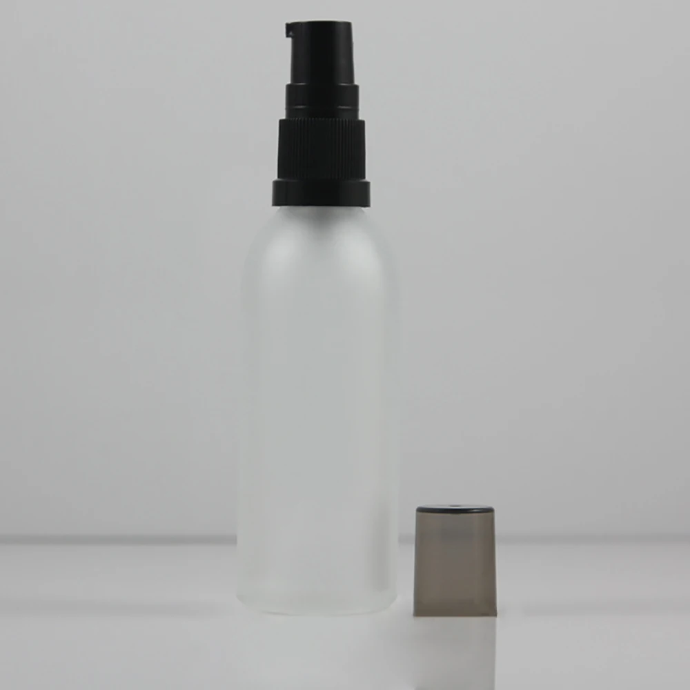 High-grade Slender 60ml Empty Clear/Frosted Glass Lotion Bottle