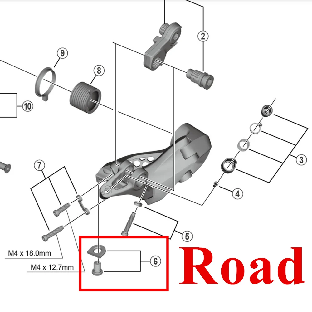 Shimano Road Bike Rear Derailleur Cable Fixing Bolt & Plate Y5YC98020 Y5XX98030 Y2B098020 Y3E998050 Y3F398040