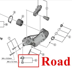 Shimano Road Bike Rear Derailleur Cable Fixing Bolt & Plate Y5YC98020 Y5XX98030 Y2B098020 Y3E998050 Y3F398040