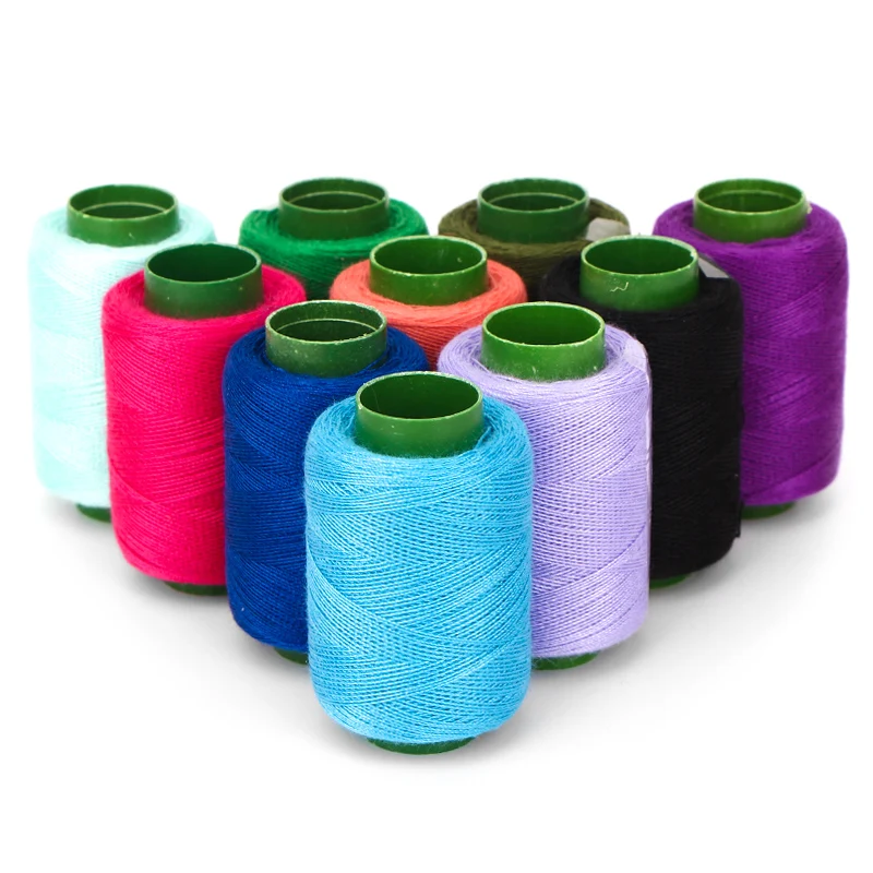 

1PC High Tenacity Cotton Machine Embroidery Sewing Thread Hand Sewing Thread Craft Patch Steering- wheel Sewing Supplies