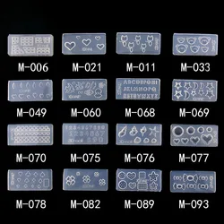 Beautiful 1 PC Nail Art Silicone Mold 27 Designs Durable 3D Stereo Crystal Carving Mold Crystal Powder Carved Nail Art Tool