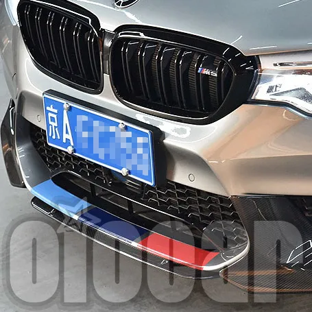 ST Style Carbon Front Lip Spoilers for BMW F90 M5 Front Bumper