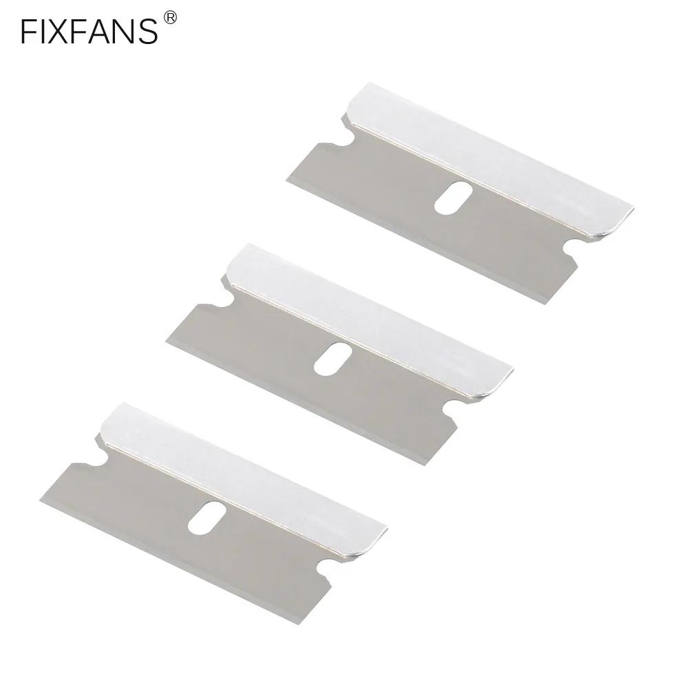 20Pcs Single Edge Heavy Duty Razor Blade Carbon Steel Metal Blades for Standard Safety Scrapers, Paint and Decals Remover Tool