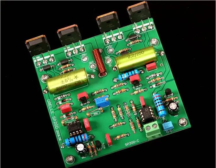 ORELLE SP200 circuit K1058 J162 Field transistor Precision pairing input OP275 Mono 150w Amplifier board