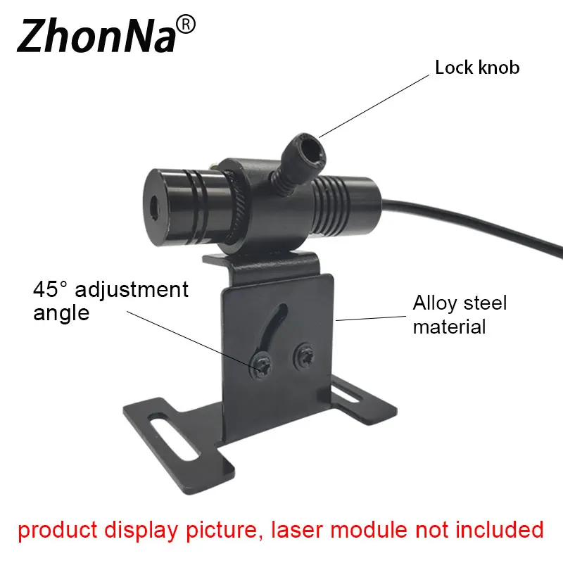 Localisateur de ligne Laser pour Machine à bois, 16mm, support métallique pour bricolage, support de positionnement, axe rotatif, Module 12mm, 16mm, 20mm, 25mm en option