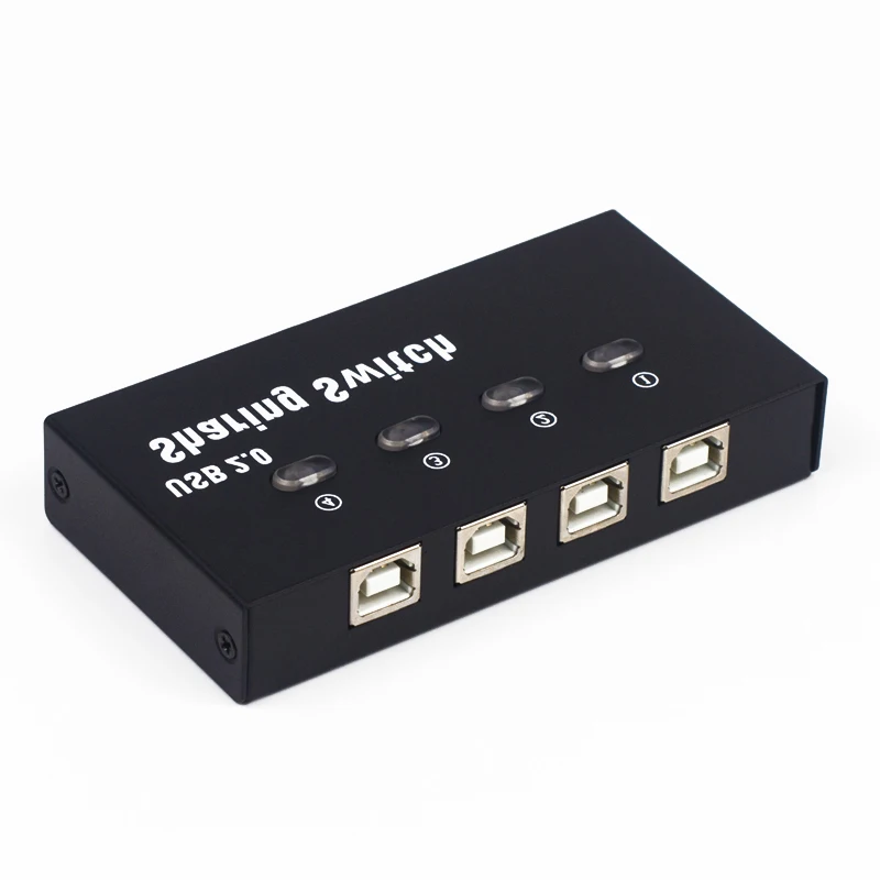 4 Ports USB Switch Box usb2.0 Manual Printer Switcher Four Pc Sharing 1 USB Device U Disk Keyboard Mouse