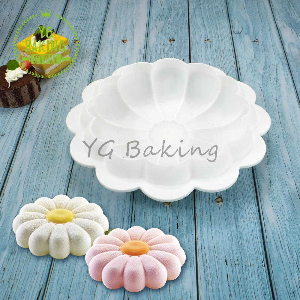 Dorica Single Flower Design Fondant Silicone Mousse Mold Diy Craft Soap Mould Cake Design Kitchen Supplies Bakeware