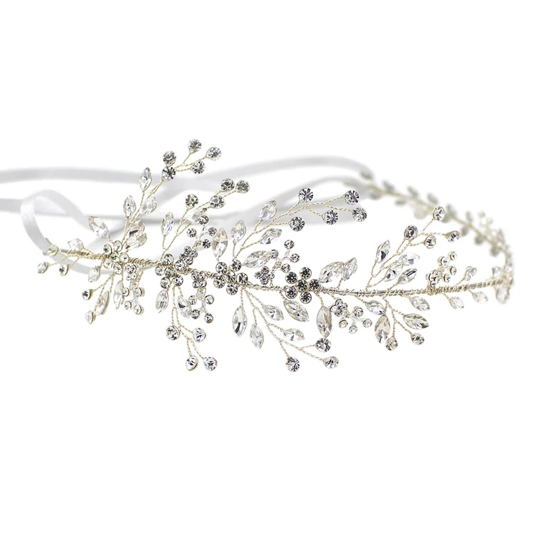 O819 Handgemaakte Kroon En Tiara Bruiloft Mini Strass Bruids Tiara Kroon Crystal Bridal Haarband Voor Party